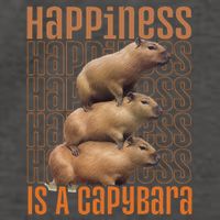 Capybara Happiness Is A Capybara Vector Backpack