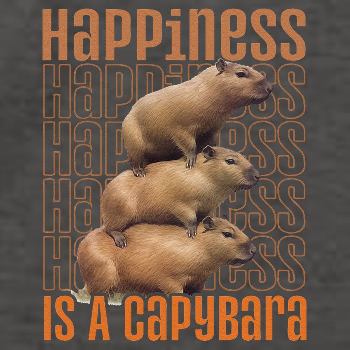 Capybara Happiness Is A Capybara Vector Backpack