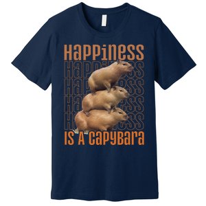 Capybara Happiness Is A Capybara Premium T-Shirt