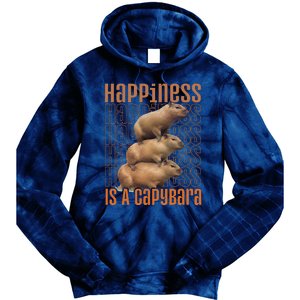 Capybara Happiness Is A Capybara Tie Dye Hoodie