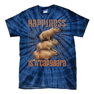 Capybara Happiness Is A Capybara Tie-Dye T-Shirt