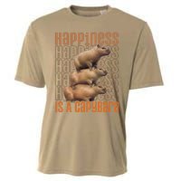 Capybara Happiness Is A Capybara Cooling Performance Crew T-Shirt