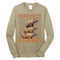 Capybara Happiness Is A Capybara Long Sleeve Shirt