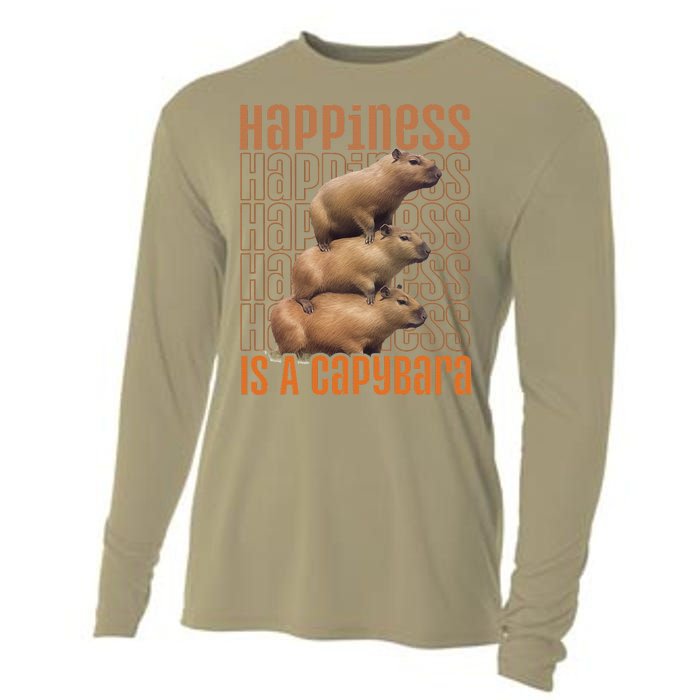 Capybara Happiness Is A Capybara Cooling Performance Long Sleeve Crew