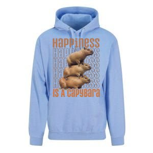 Capybara Happiness Is A Capybara Unisex Surf Hoodie