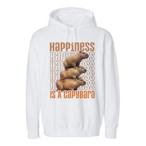 Capybara Happiness Is A Capybara Garment-Dyed Fleece Hoodie