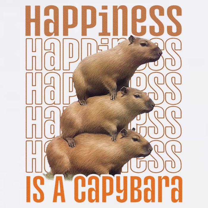 Capybara Happiness Is A Capybara Garment-Dyed Sweatshirt