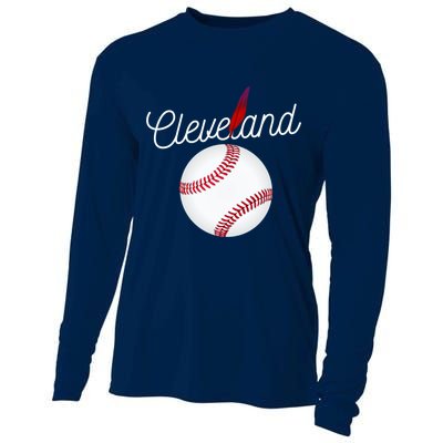 Cleveland Hometown Indian Tribe City Cooling Performance Long Sleeve Crew