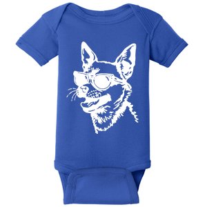 Chihuahua Head Illustration Cute And Bold Dog Art Design Gift Baby Bodysuit