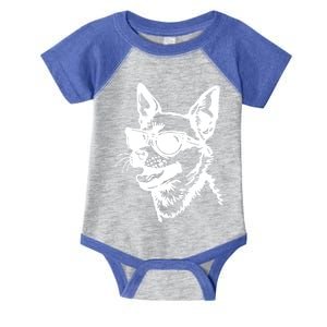 Chihuahua Head Illustration Cute And Bold Dog Art Design Gift Infant Baby Jersey Bodysuit