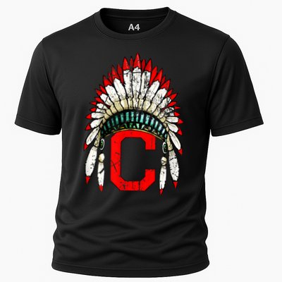 Cleveland Hometown Indian Tribe Vintage For Baseball Fans Cooling Performance Crew T-Shirt