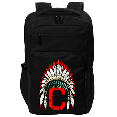 Cleveland Hometown Indian Tribe Vintage For Baseball Fans Impact Tech Backpack