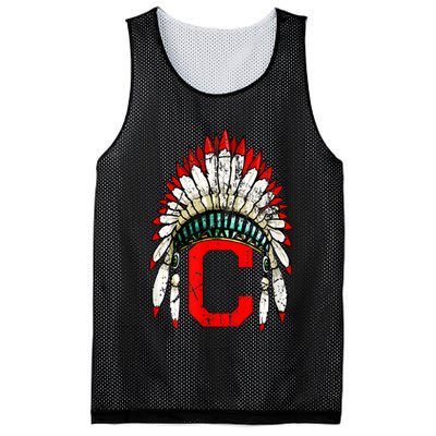 Cleveland Hometown Indian Tribe Vintage For Baseball Fans Mesh Reversible Basketball Jersey Tank