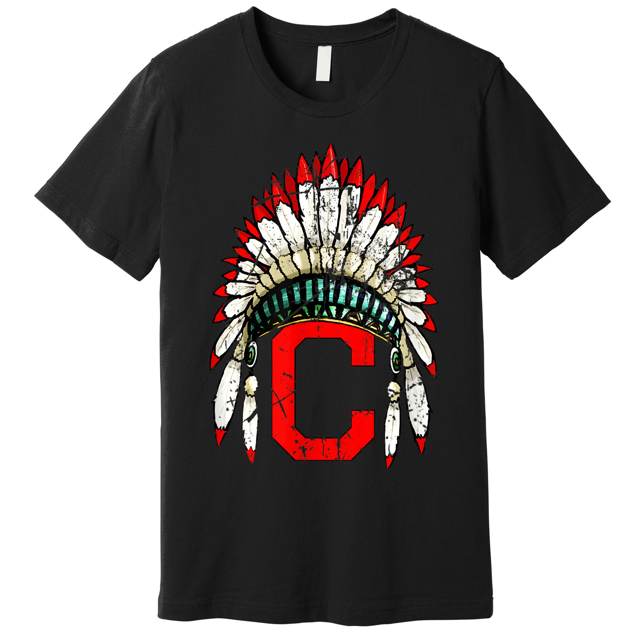 Cleveland Hometown Indian Tribe Vintage For Baseball Fans Premium T-Shirt