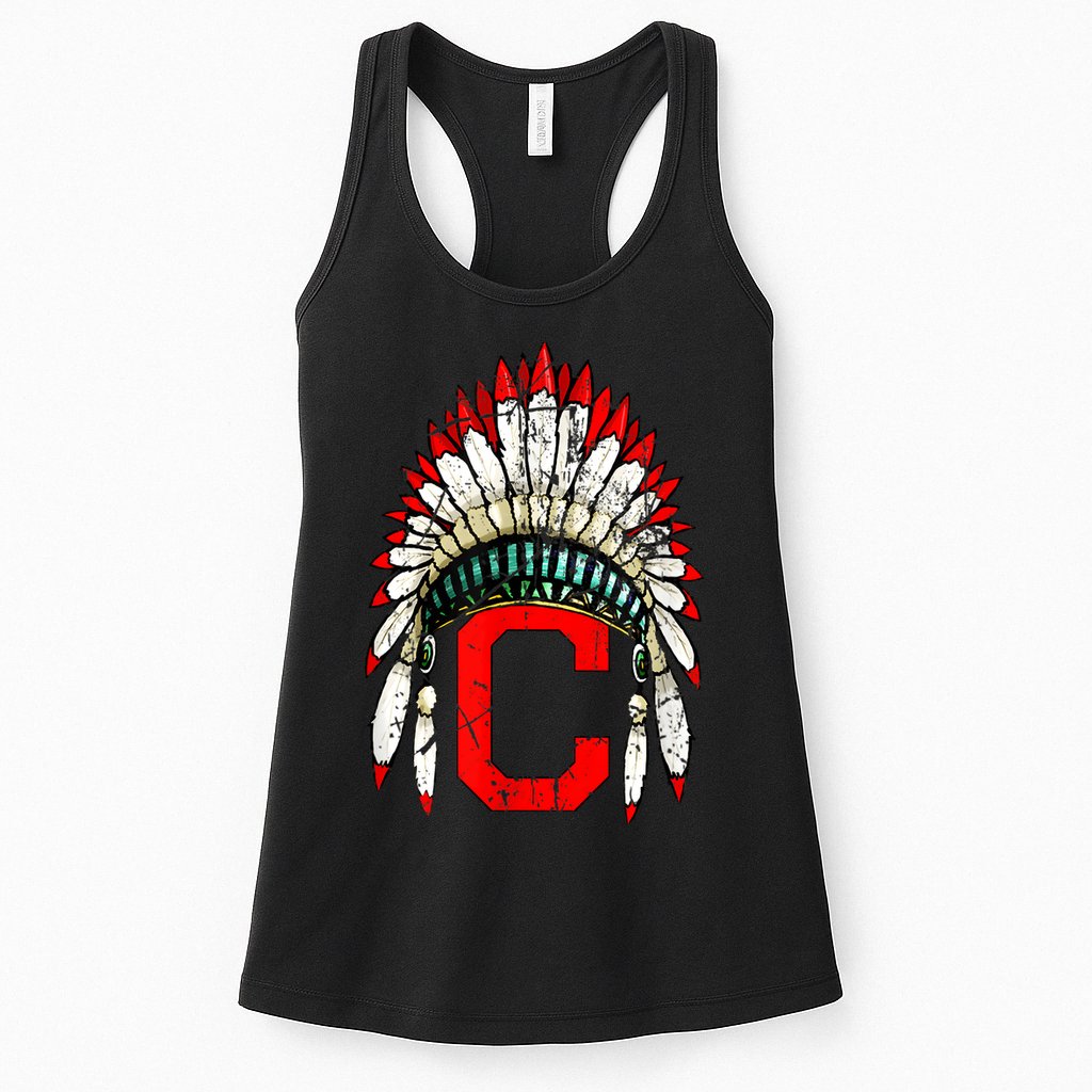 Cleveland Hometown Indian Tribe Vintage For Baseball Fans Womens Tank Top