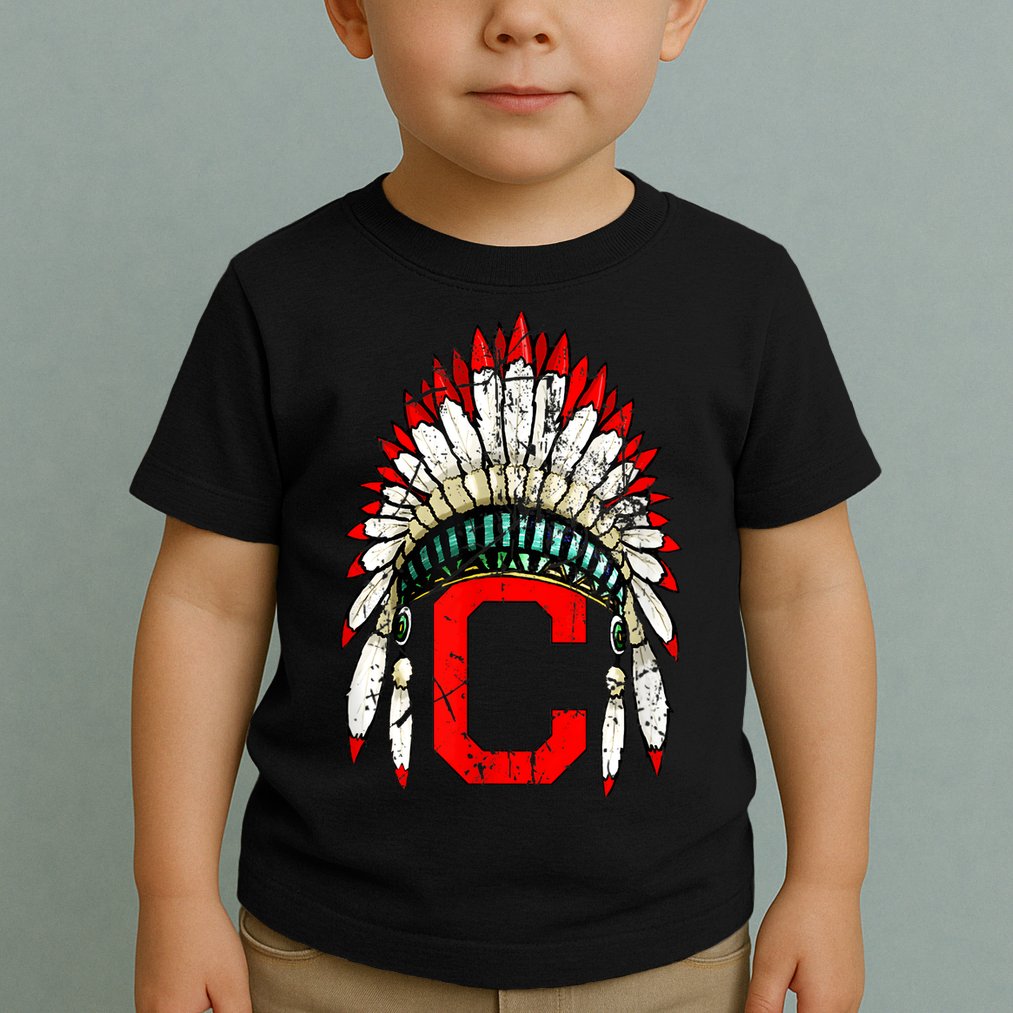 Cleveland Hometown Indian Tribe Vintage For Baseball Fans Toddler T-Shirt