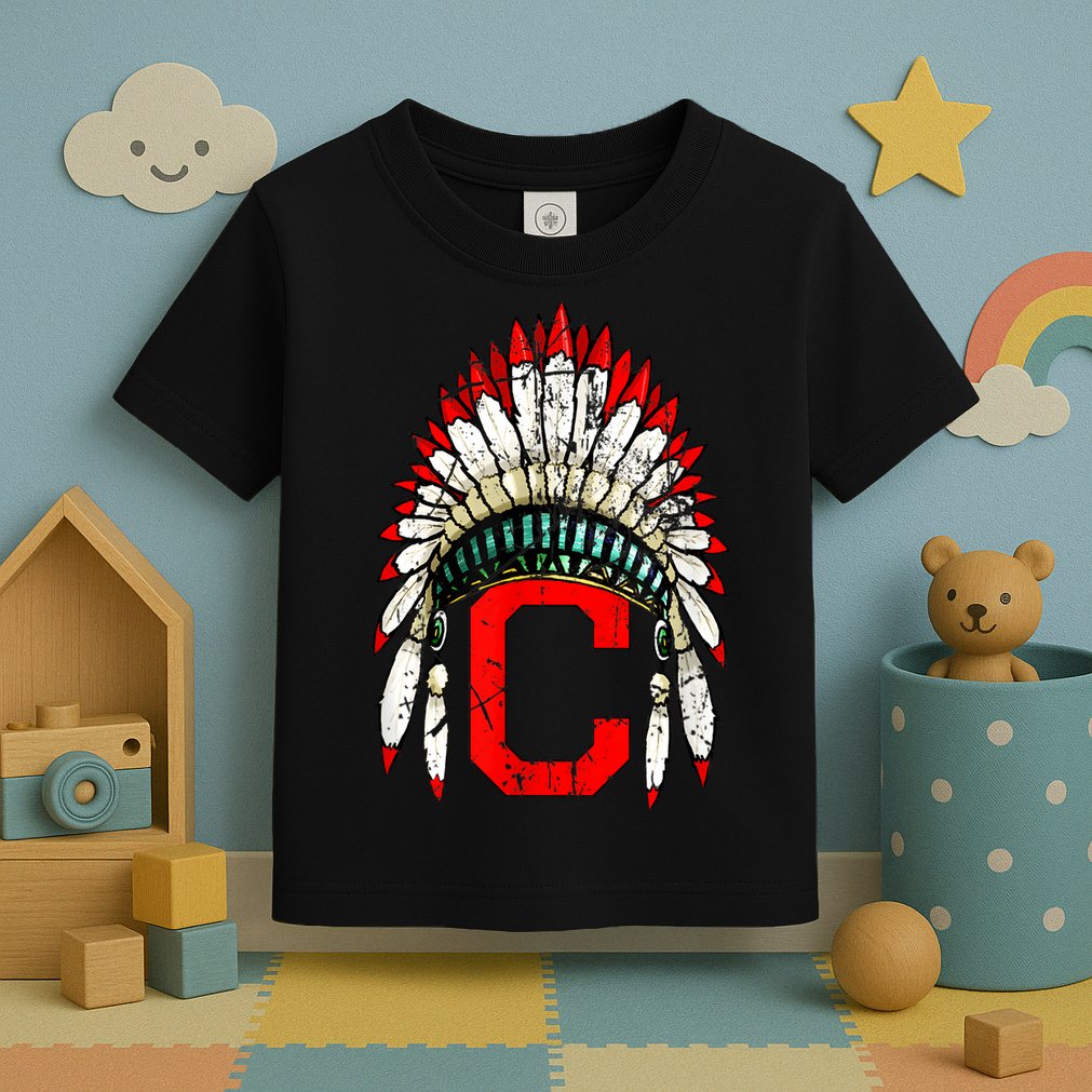 Cleveland Hometown Indian Tribe Vintage For Baseball Fans Toddler T-Shirt