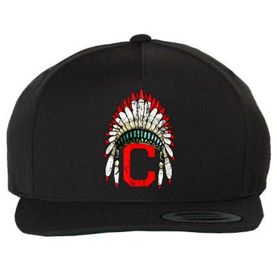 Cleveland Hometown Indian Tribe Vintage For Baseball Fans Wool Snapback Cap