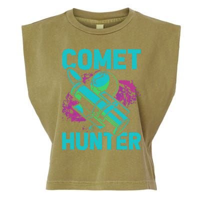 Comet Hunter I Astronomy Garment-Dyed Women's Muscle Tee