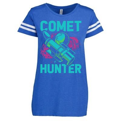 Comet Hunter I Astronomy Enza Ladies Jersey Football T-Shirt