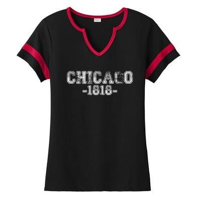 Chicago 1818 Retro Ladies Halftime Notch Neck Tee