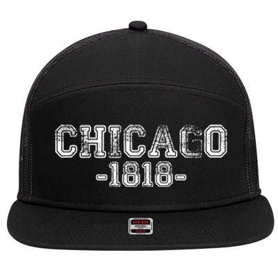 Chicago 1818 Retro 7 Panel Mesh Trucker Snapback Hat