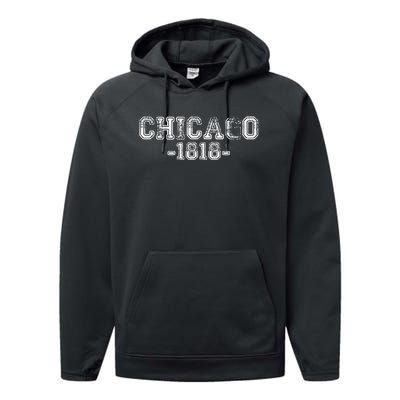 Chicago 1818 Retro Performance Fleece Hoodie