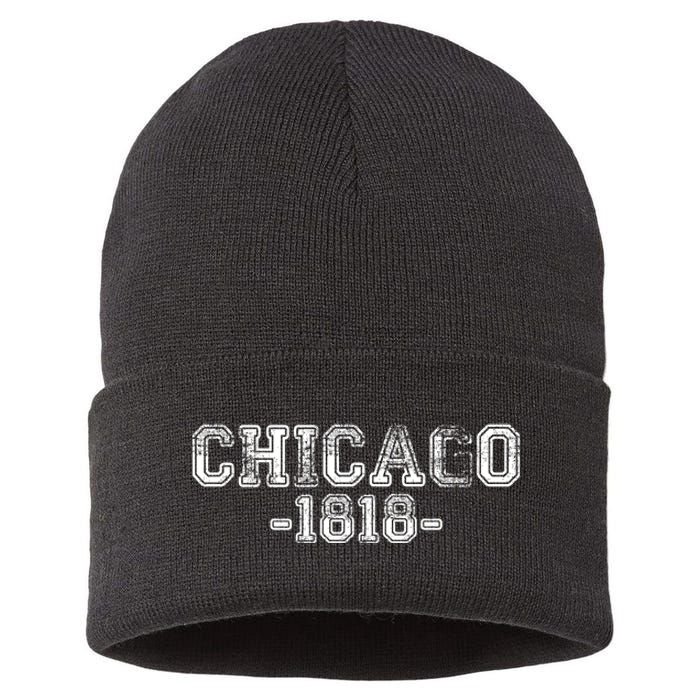 Chicago 1818 Retro Sustainable Knit Beanie