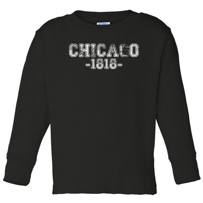 Chicago 1818 Retro Toddler Long Sleeve Shirt