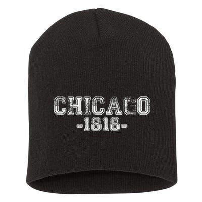 Chicago 1818 Retro Short Acrylic Beanie