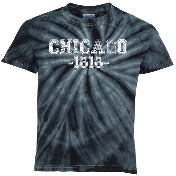 Chicago 1818 Retro Kids Tie-Dye T-Shirt