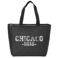 Chicago 1818 Retro Zip Tote Bag