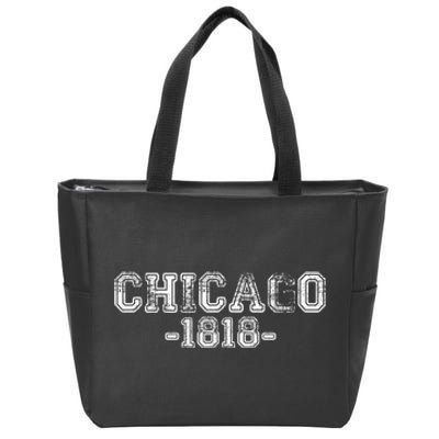 Chicago 1818 Retro Zip Tote Bag