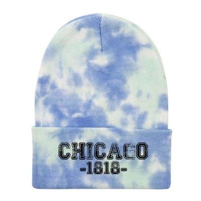 Chicago 1818 Retro Tie Dye 12in Knit Beanie