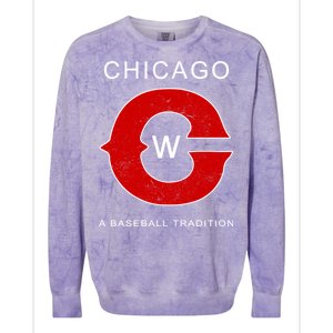 Chicago A Baseball Tradition Colorblast Crewneck Sweatshirt