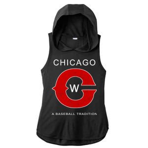 Chicago A Baseball Tradition Ladies PosiCharge Tri-Blend Wicking Draft Hoodie Tank