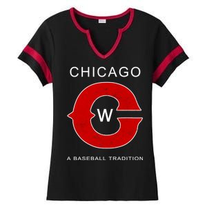 Chicago A Baseball Tradition Ladies Halftime Notch Neck Tee