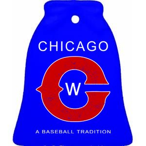 Chicago A Baseball Tradition Ceramic Bell Ornament