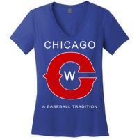 Chicago A Baseball Tradition Women's V-Neck T-Shirt