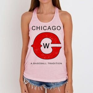 Chicago A Baseball Tradition Women's Knotted Racerback Tank