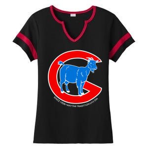 Chicago Billy Goat Since 1908 May the Tradition Live On Ladies Halftime Notch Neck Tee