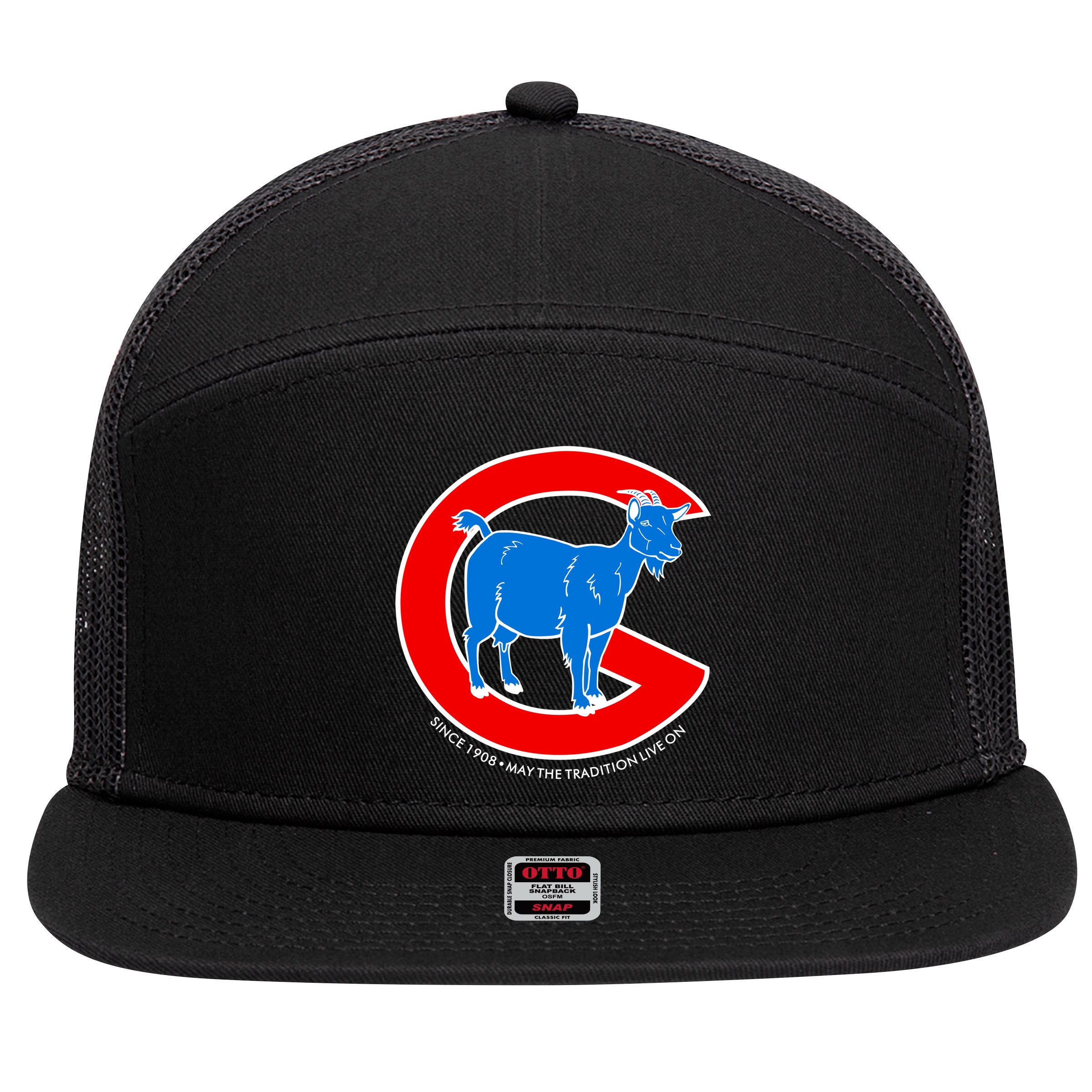 Chicago Billy Goat Since 1908 May the Tradition Live On 7 Panel Mesh Trucker Snapback Hat