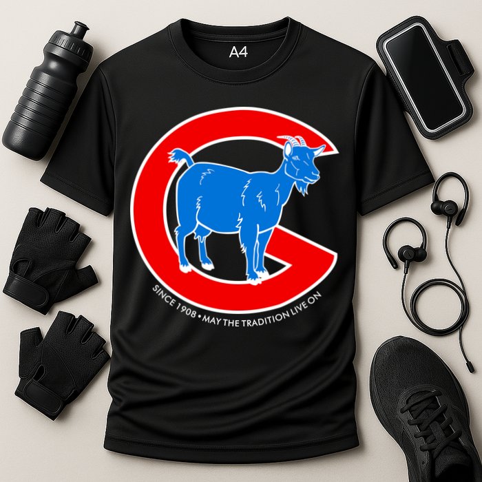 Chicago Billy Goat Since 1908 May the Tradition Live On Cooling Performance Crew T-Shirt