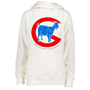 Chicago Billy Goat Since 1908 May the Tradition Live On Womens Funnel Neck Pullover Hood