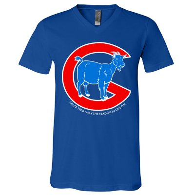 Chicago Billy Goat Since 1908 May the Tradition Live On V-Neck T-Shirt