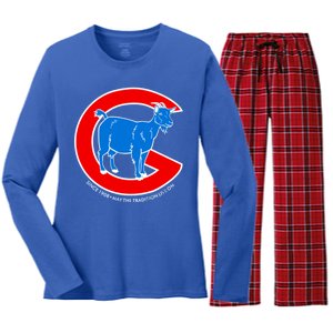 Chicago Billy Goat Since 1908 May the Tradition Live On Women's Long Sleeve Flannel Pajama Set 