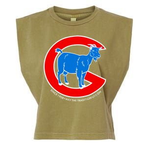 Chicago Billy Goat Since 1908 May the Tradition Live On Garment-Dyed Women's Muscle Tee