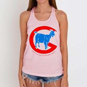 Chicago Billy Goat Since 1908 May the Tradition Live On Women's Knotted Racerback Tank