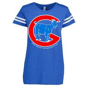 Chicago Billy Goat Since 1908 May the Tradition Live On Enza Ladies Jersey Football T-Shirt