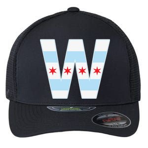 Chicago City Flag W Flexfit Unipanel Trucker Cap